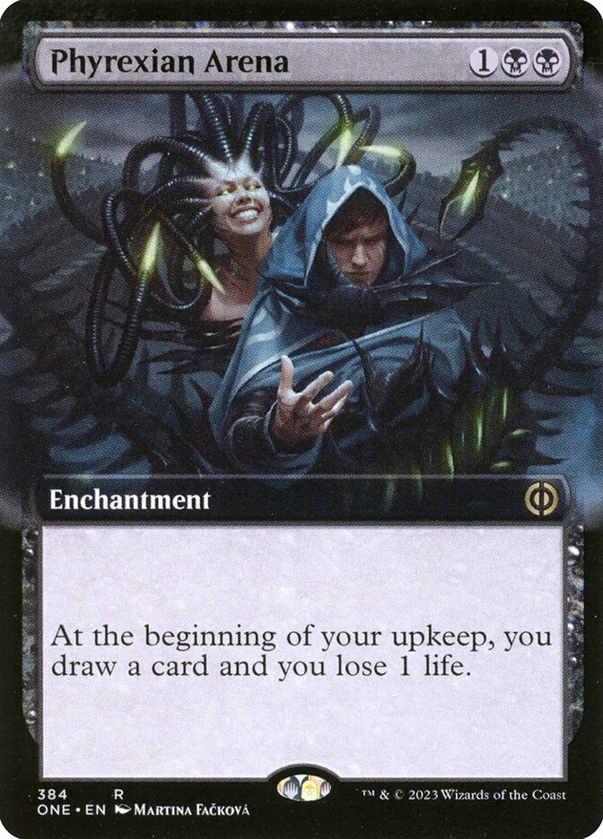 Phyrexian Arena 384 (Phyrexia: All Will Be One)  - Extended Art | Good Games Morley