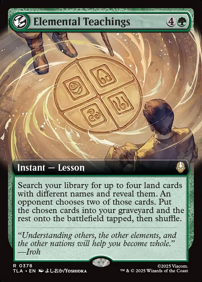Elemental Teachings  378/286 (Avatar: The Last Airbender)  - Extended Art | Good Games Morley
