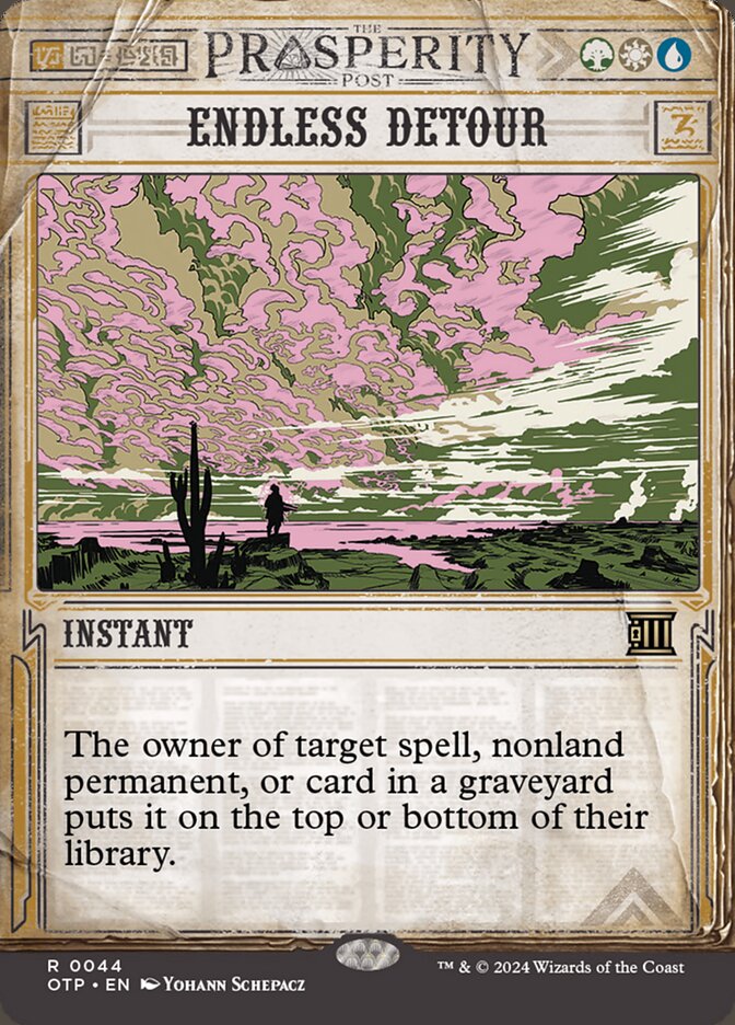 Endless Detour 44/65 (Outlaws of Thunder Junction: Breaking News)  - Showcase Foil | Good Games Morley
