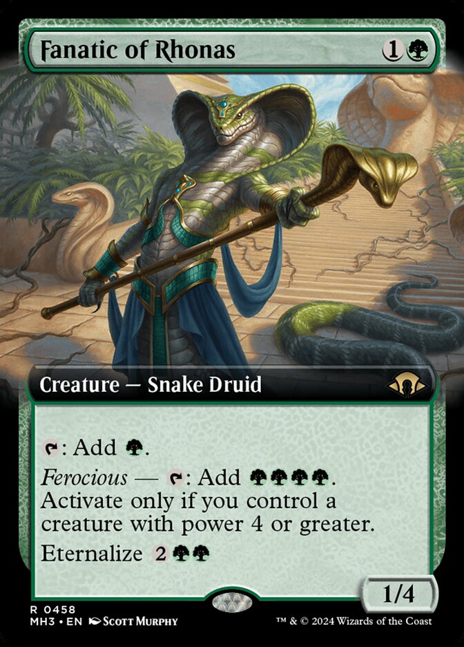 Fanatic of Rhonas 458/319 (Modern Horizons 3)  - Extended Art Foil | Good Games Morley