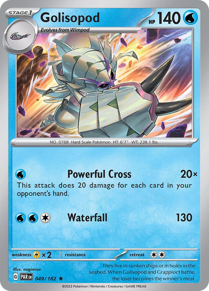 Golisopod 049/182 (SV04: Paradox Rift)  - Holofoil | Good Games Morley
