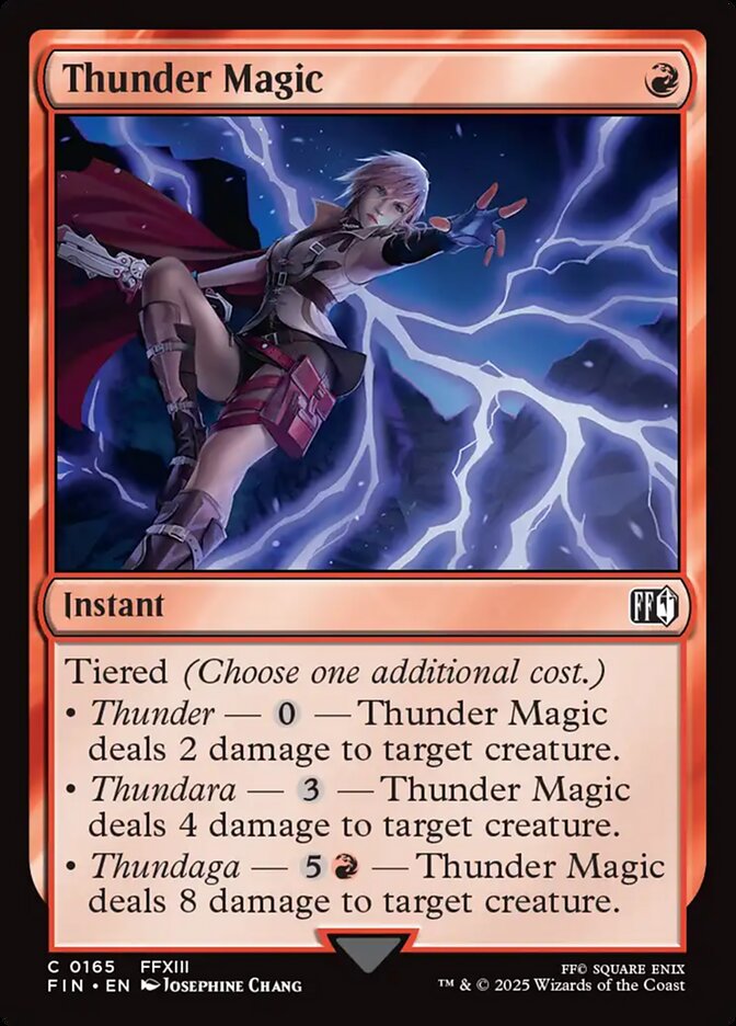 Thunder Magic 165 (FINAL FANTASY)  - Foil | Good Games Morley