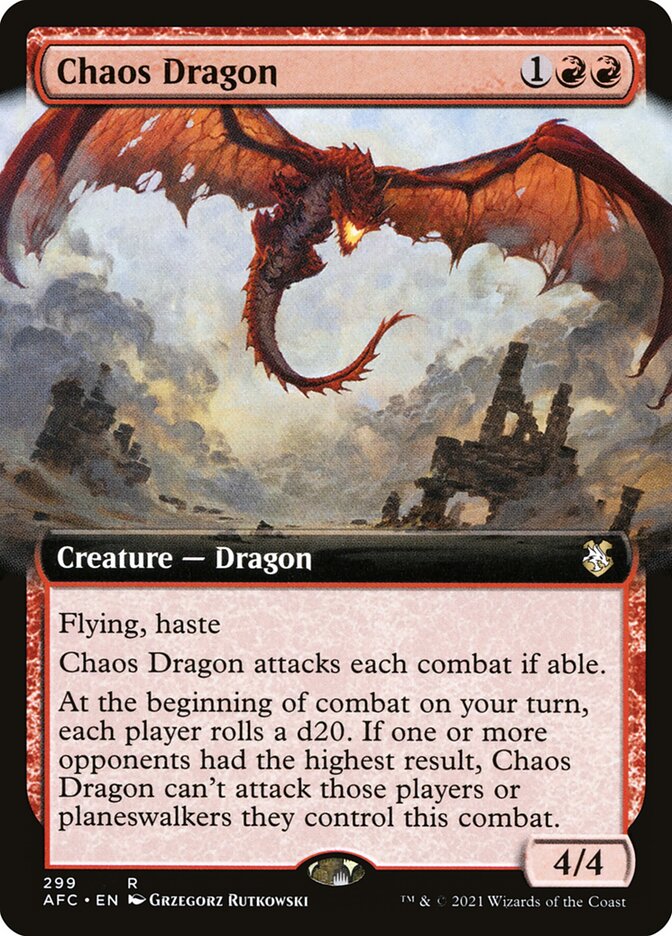Chaos Dragon 299/62 (Commander: Adventures in the Forgotten Realms)  | Good Games Morley