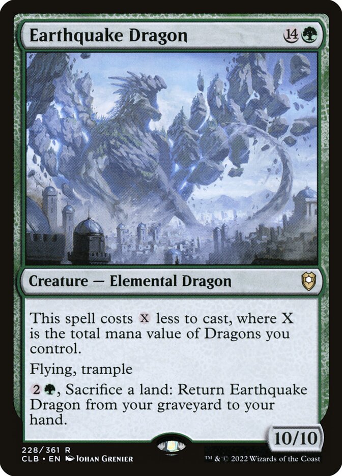 Earthquake Dragon 228 (Commander Legends: Battle for Baldur's Gate)  | Good Games Morley