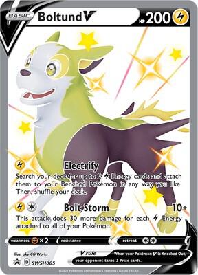 Boltund V SWSH085 (SWSH: Sword & Shield Promo Cards)  - Holofoil | Good Games Morley