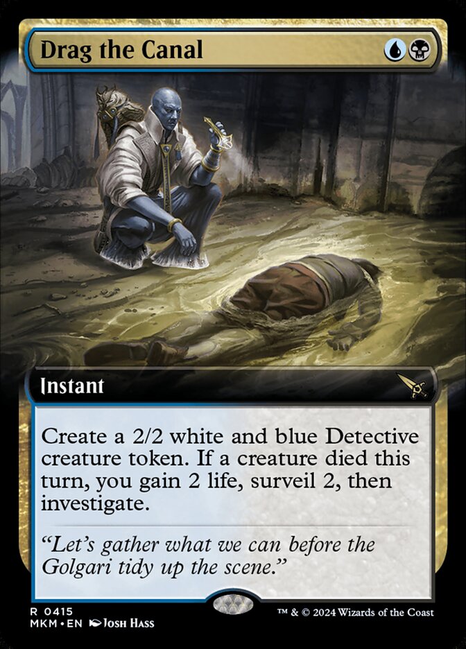 Drag the Canal 415/286 (Murders at Karlov Manor)  - Extended Art Foil | Good Games Morley