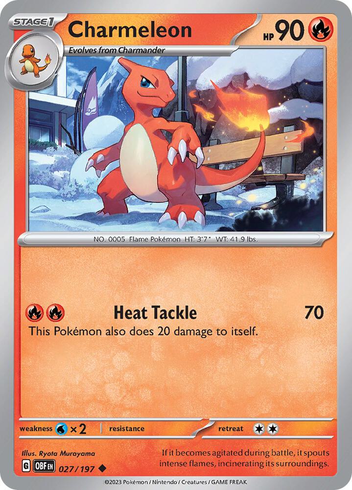 Charmeleon 027/197 (SV03: Obsidian Flames)  | Good Games Morley