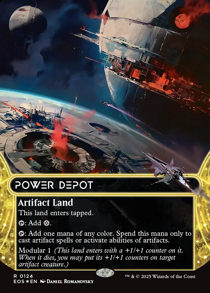 Power Depot 124/45 (Edge of Eternities: Stellar Sights)  - Borderless Galaxy Foil | Good Games Morley