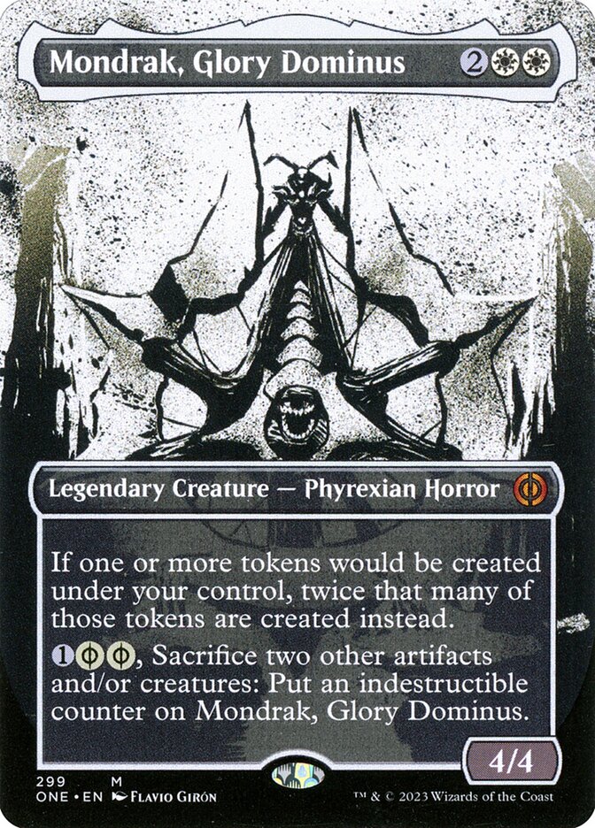 Mondrak, Glory Dominus 299 (Phyrexia: All Will Be One)  - Borderless | Good Games Morley