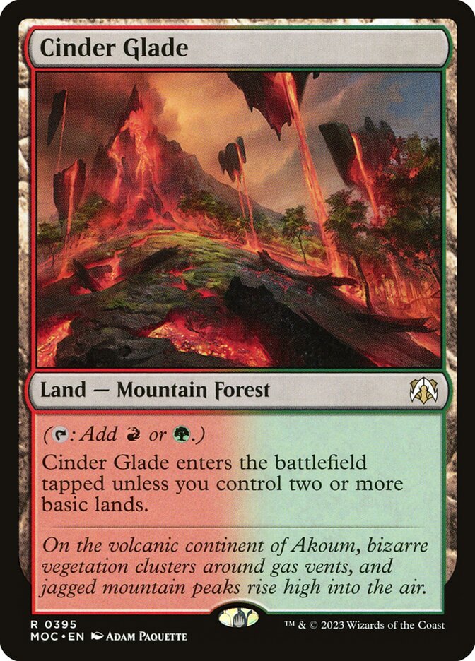 Cinder Glade 395/444 (Commander: March of the Machine)  | Good Games Morley