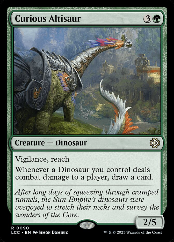 Curious Altisaur 90/370 (Commander: The Lost Caverns of Ixalan)  | Good Games Morley