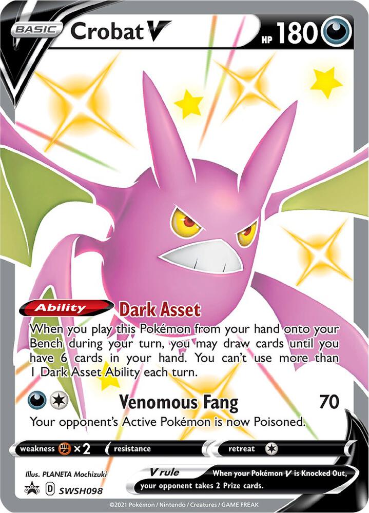 Crobat V SWSH098 (SWSH: Sword & Shield Promo Cards)  - Holofoil | Good Games Morley