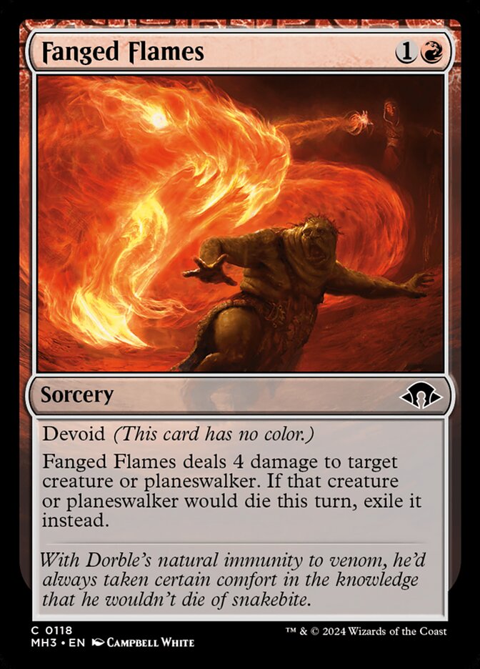 Fanged Flames 118/319 (Modern Horizons 3)  | Good Games Morley
