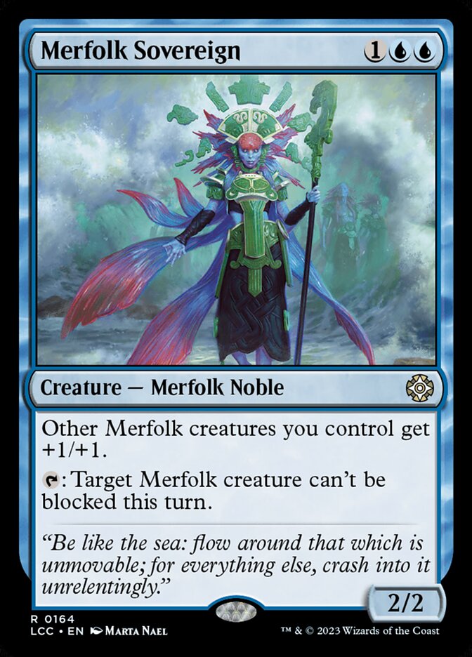 Merfolk Sovereign 164 (Commander: The Lost Caverns of Ixalan)  | Good Games Morley