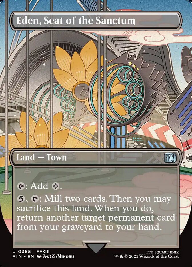 Eden, Seat of the Sanctum 355 (FINAL FANTASY)  - Borderless Foil | Good Games Morley
