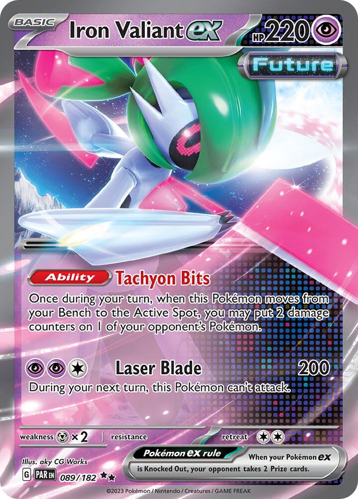 Iron Valiant ex 089/182 (SV04: Paradox Rift)  - Holofoil | Good Games Morley