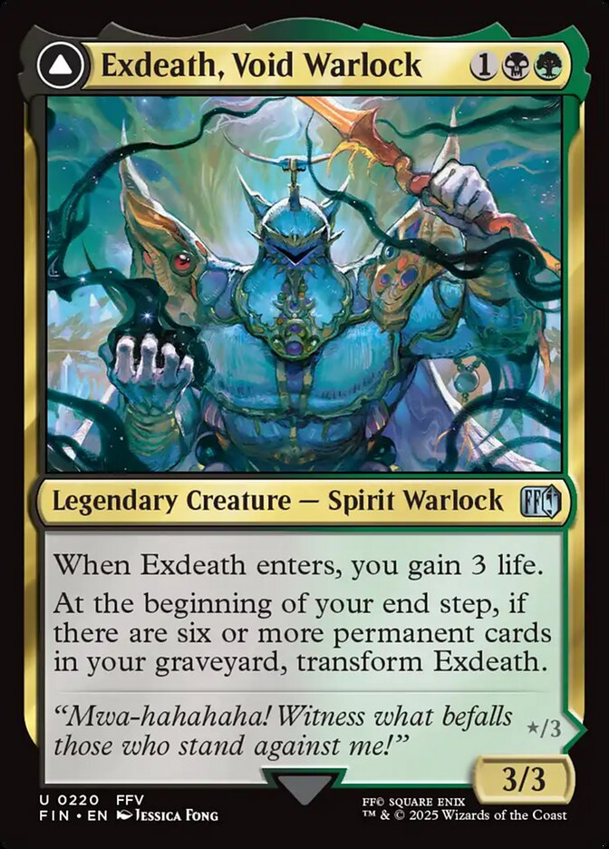 Exdeath, Void Warlock // Neo Exdeath, Dimension's End 220/309 (FINAL FANTASY)  | Good Games Morley