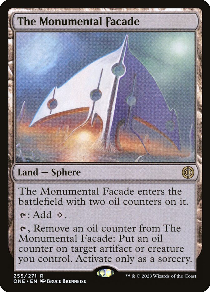 The Monumental Facade 255/271 (Phyrexia: All Will Be One)  - Foil | Good Games Morley