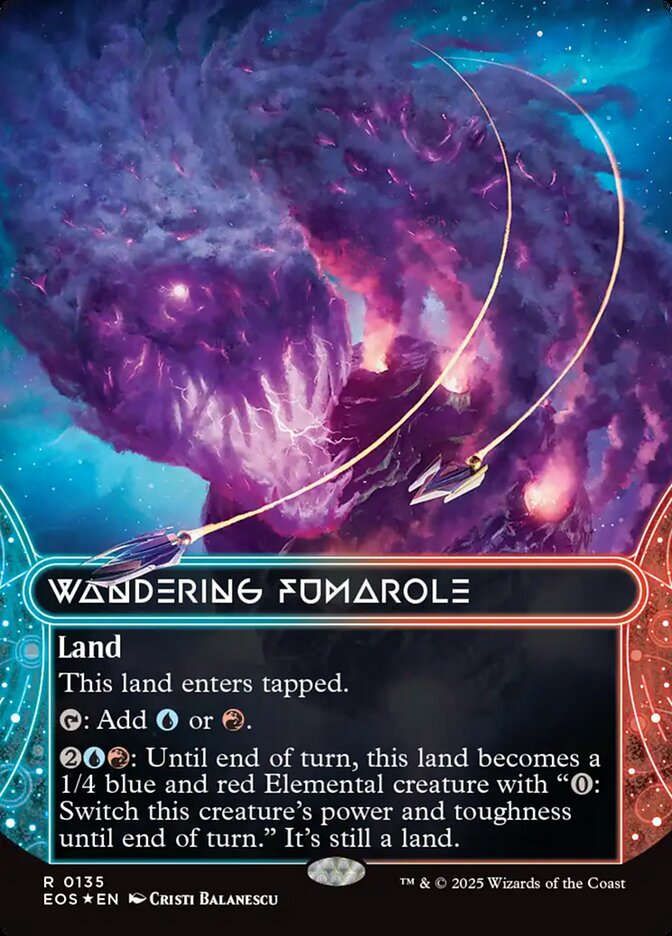 Wandering Fumarole 135/45 (Edge of Eternities: Stellar Sights)  - Borderless Galaxy Foil | Good Games Morley