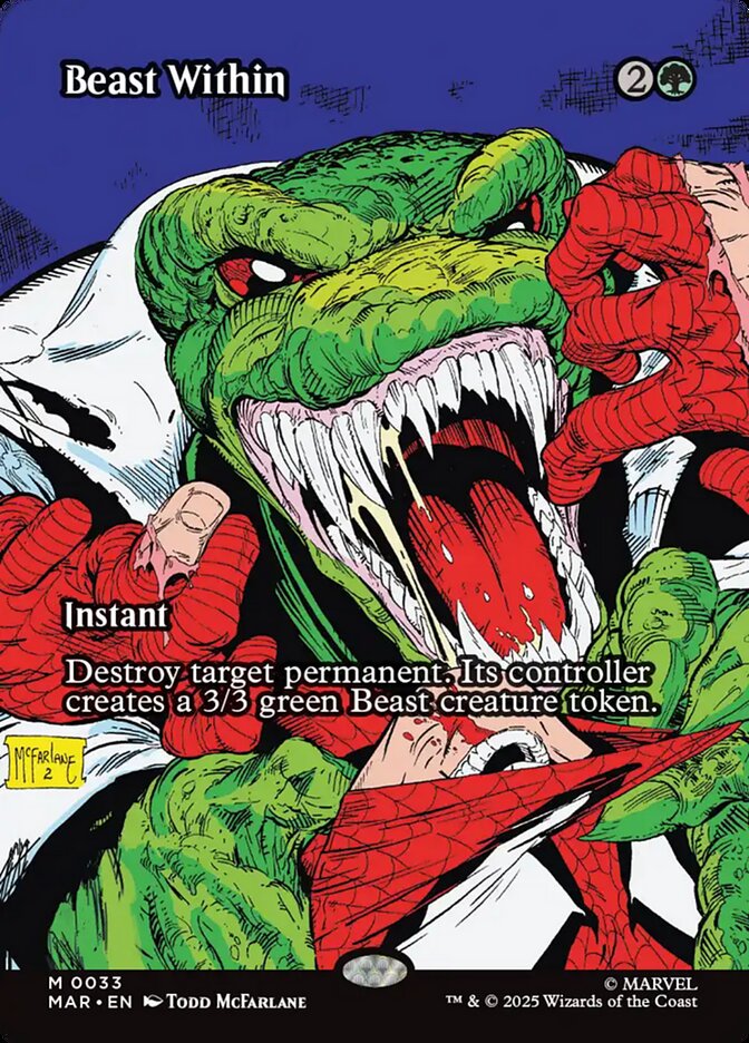 Beast Within 33 (Marvel Universe Eternal-Legal)  - Borderless Foil | Good Games Morley