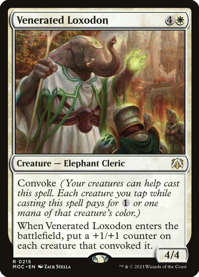 Venerated Loxodon 215/444 (Commander: March of the Machine)  | Good Games Morley