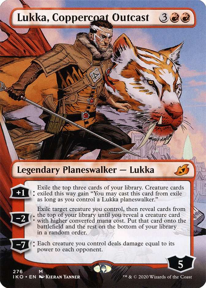 Lukka, Coppercoat Outcast 276/274 (Ikoria: Lair of Behemoths)  - Borderless Foil | Good Games Morley