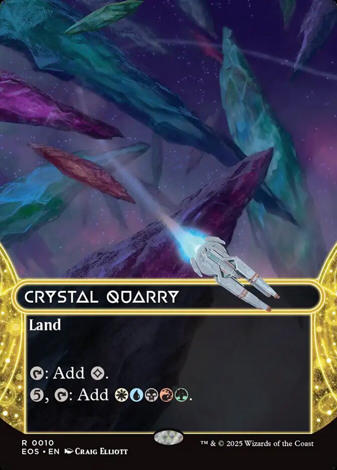 Crystal Quarry 10/45 (Edge of Eternities: Stellar Sights)  - Borderless Foil | Good Games Morley