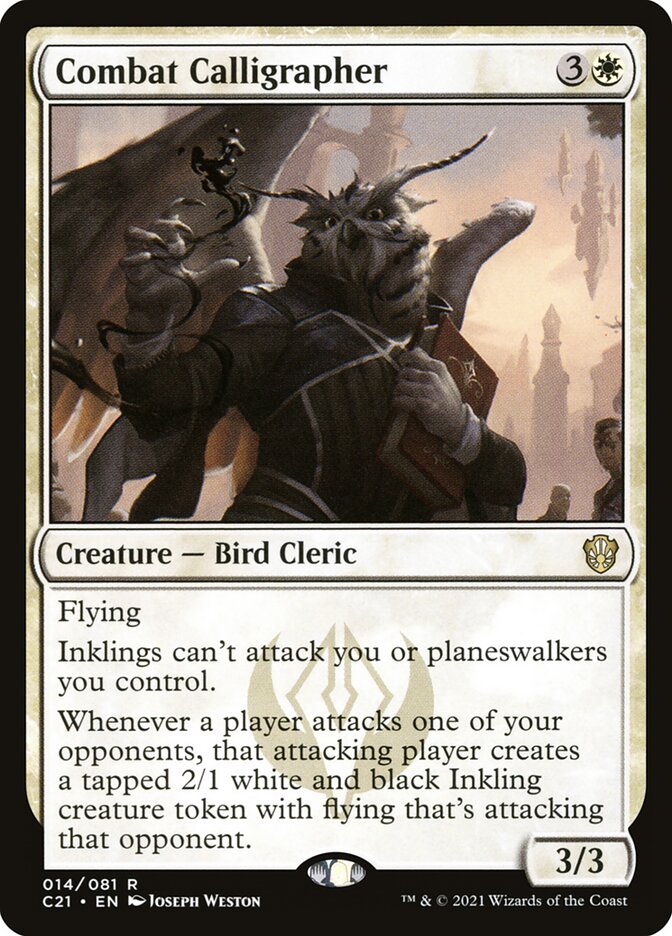 Combat Calligrapher 14 (Commander 2021)  | Good Games Morley