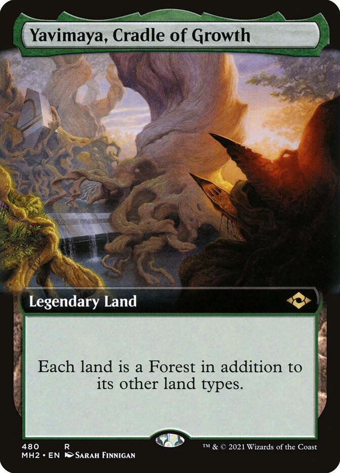 Yavimaya Cradle of Growth Extended Art 480 (Modern Horizons 2)  - Foil | Good Games Morley