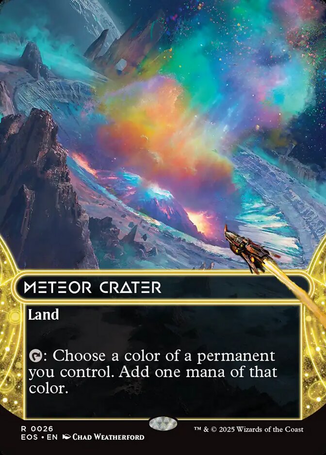 Meteor Crater 26 (Edge of Eternities: Stellar Sights)  - Borderless Foil | Good Games Morley