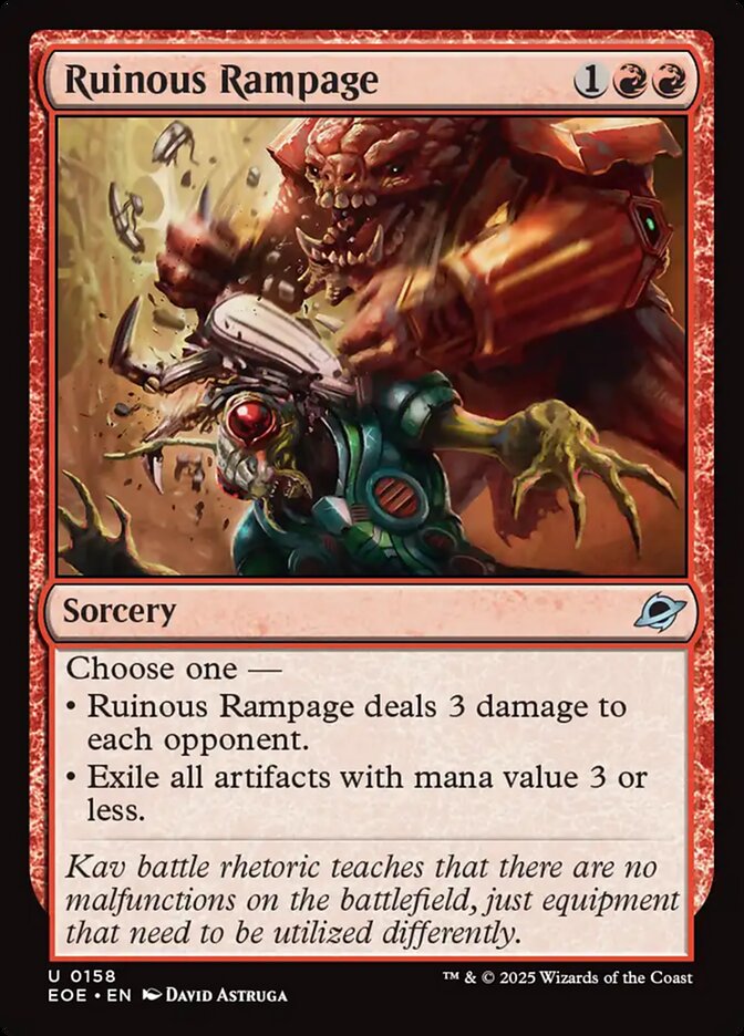 Ruinous Rampage 158/276 (Edge of Eternities)  - Foil | Good Games Morley