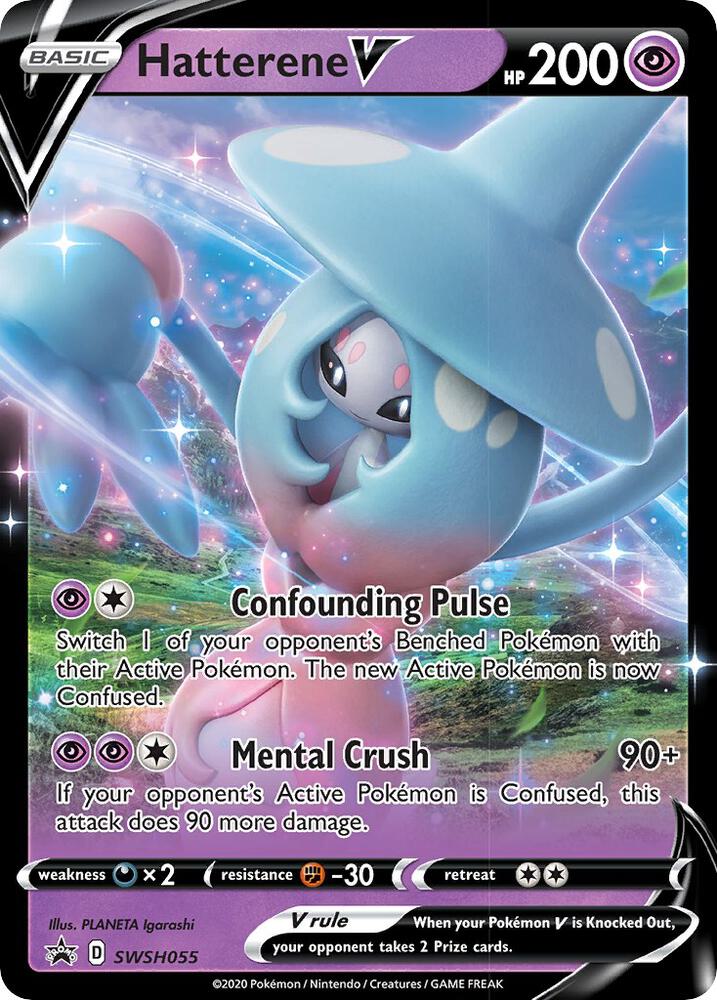 Hatterene V SWSH055 (SWSH: Sword & Shield Promo Cards)  - Holofoil | Good Games Morley