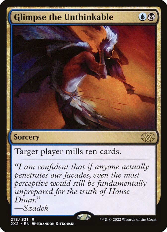 Glimpse the Unthinkable 218 (Double Masters 2022)  - Foil | Good Games Morley