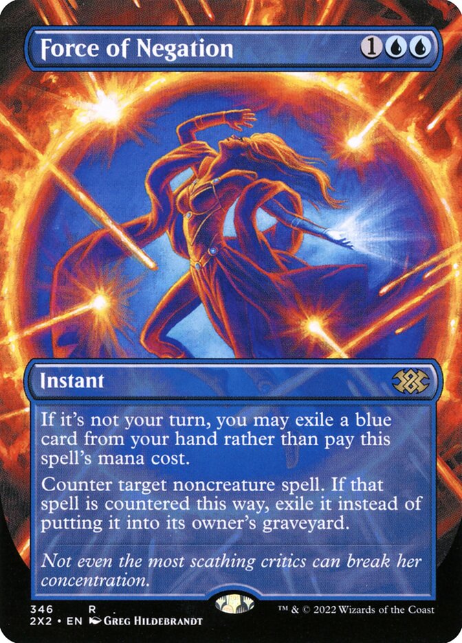 Force of Negation Borderless 346 (Double Masters 2022)  - Foil | Good Games Morley