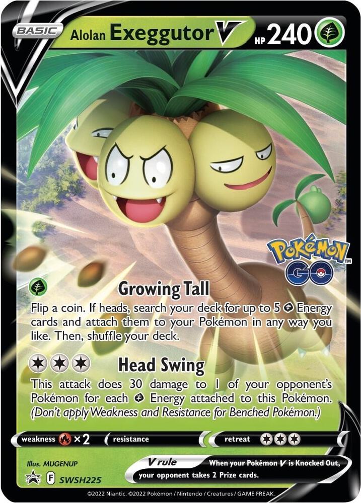 Alolan Exeggutor V SWSH225 (SWSH: Sword & Shield Promo Cards)  - Holofoil | Good Games Morley