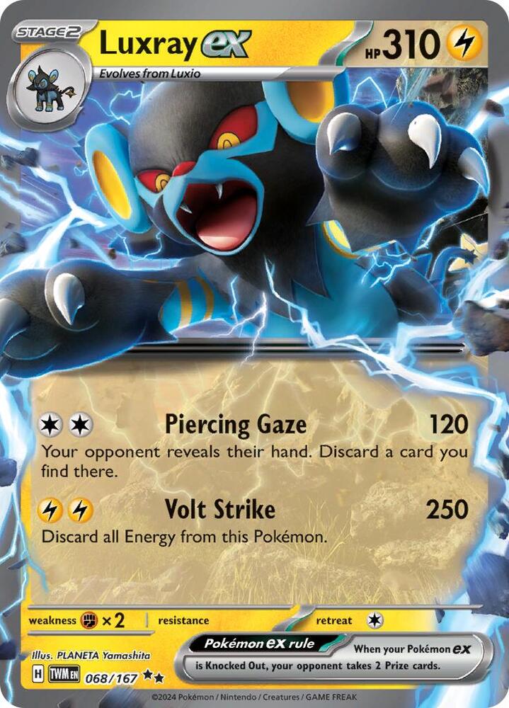 Luxray ex 068/167 (SV06: Twilight Masquerade)  - Holofoil | Good Games Morley