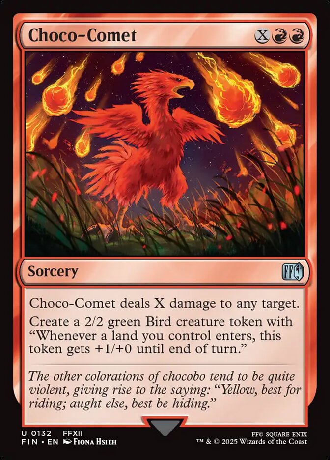 Choco-Comet 132/309 (FINAL FANTASY)  - Foil | Good Games Morley