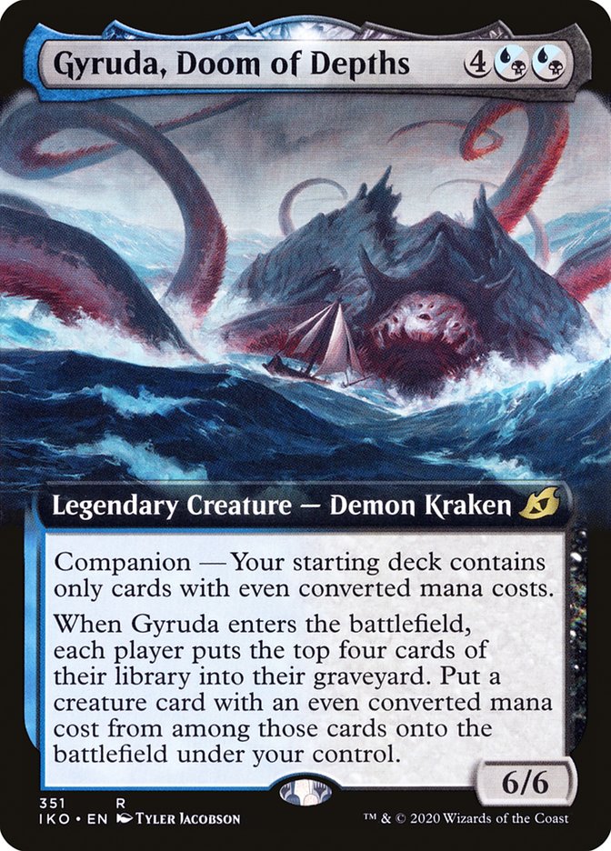 Gyruda, Doom of Depths 351/274 (Ikoria: Lair of Behemoths)  - Extended Art Foil | Good Games Morley