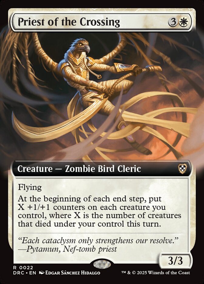 Priest of the Crossing 22/187 (Commander: Aetherdrift)  - Extended Art | Good Games Morley