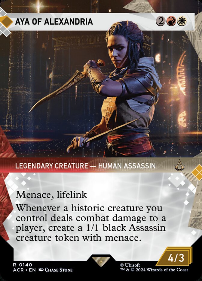 Aya of Alexandria 140/110 (Universes Beyond: Assassin's Creed)  - Showcase | Good Games Morley