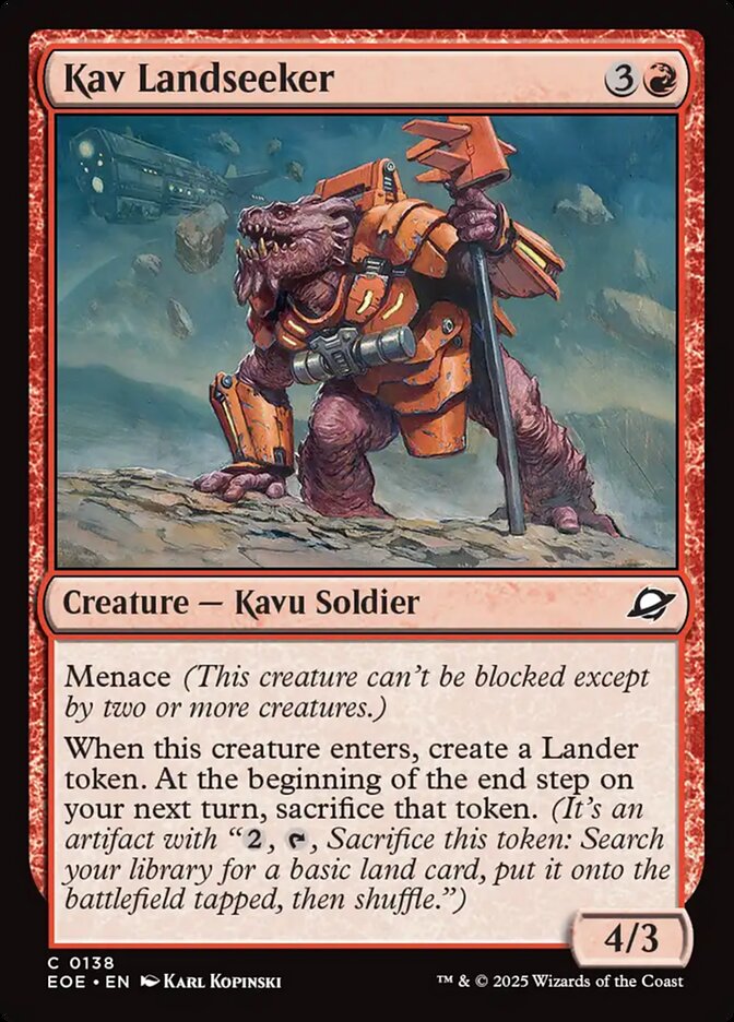 Kav Landseeker 138/276 (Edge of Eternities)  - Foil | Good Games Morley