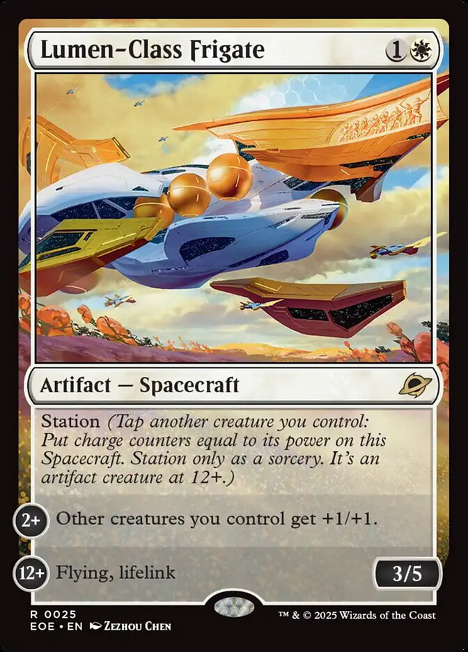 Lumen-Class Frigate 25 (Edge of Eternities)  - Foil | Good Games Morley