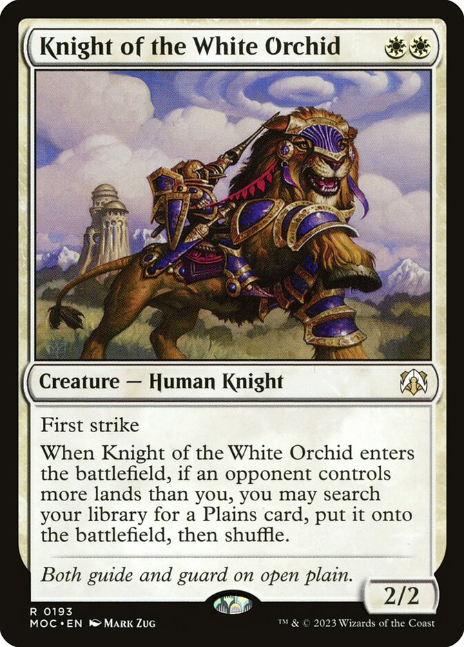 Knight of the White Orchid 193 (Commander: March of the Machine)  | Good Games Morley