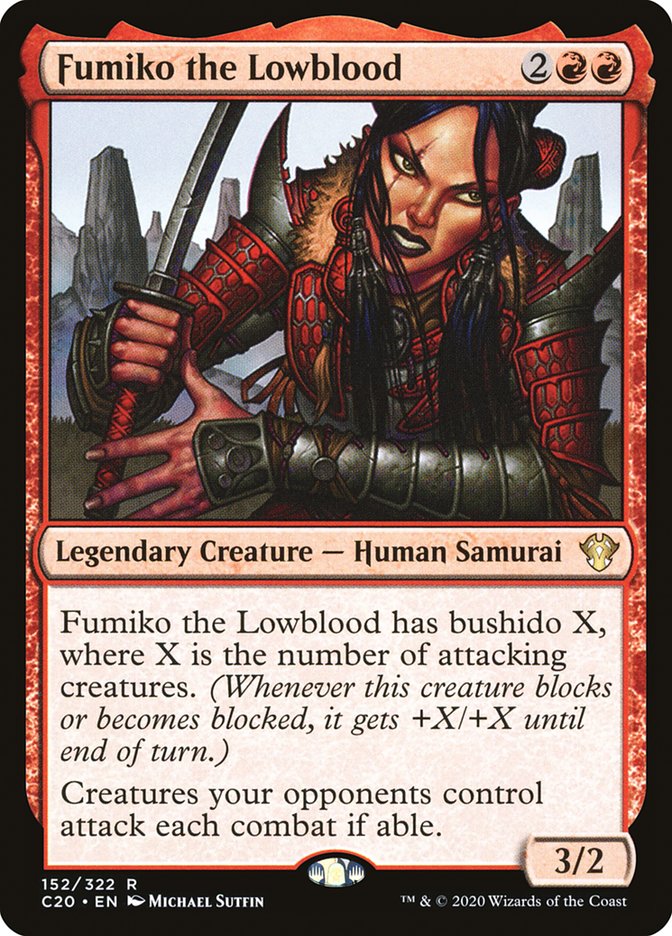 Fumiko the Lowblood 152/322 (Commander 2020)  | Good Games Morley