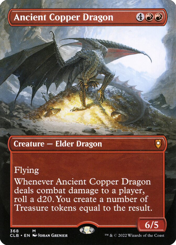 Ancient Copper Dragon Borderless 368 (Commander Legends: Battle for Baldur's Gate)  - Foil | Good Games Morley