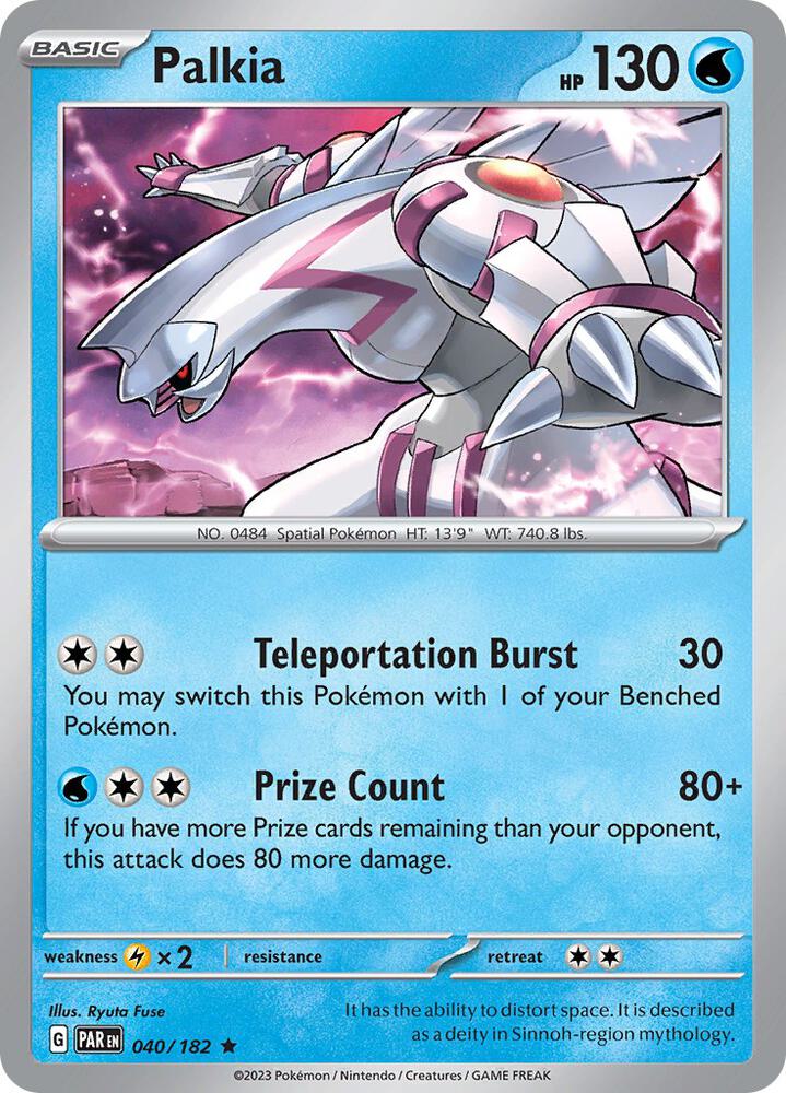Palkia 040/182 (SV04: Paradox Rift)  - Holofoil | Good Games Morley
