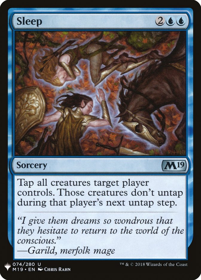 Sleep M19-74/5075 (The List Reprints)  | Good Games Morley