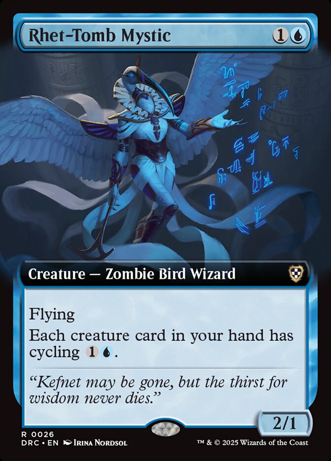 Rhet-Tomb Mystic 26 (Commander: Aetherdrift)  - Extended Art | Good Games Morley