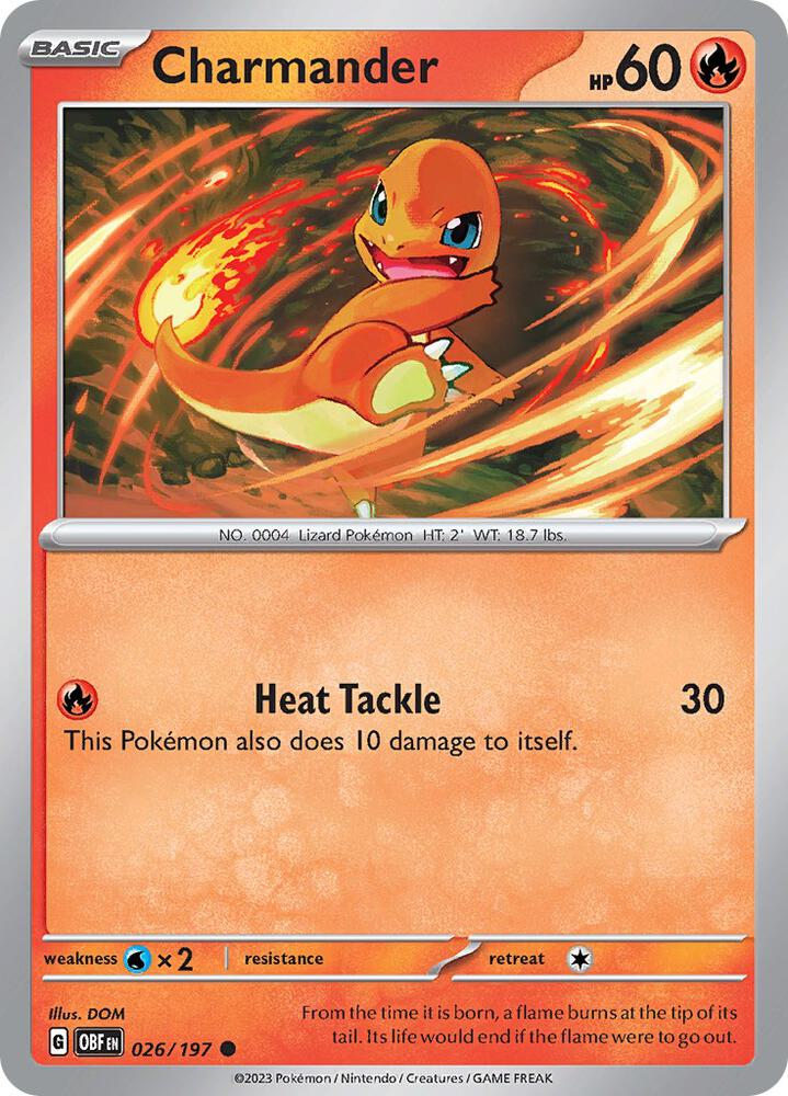 Charmander 026/197 (SV03: Obsidian Flames)  | Good Games Morley