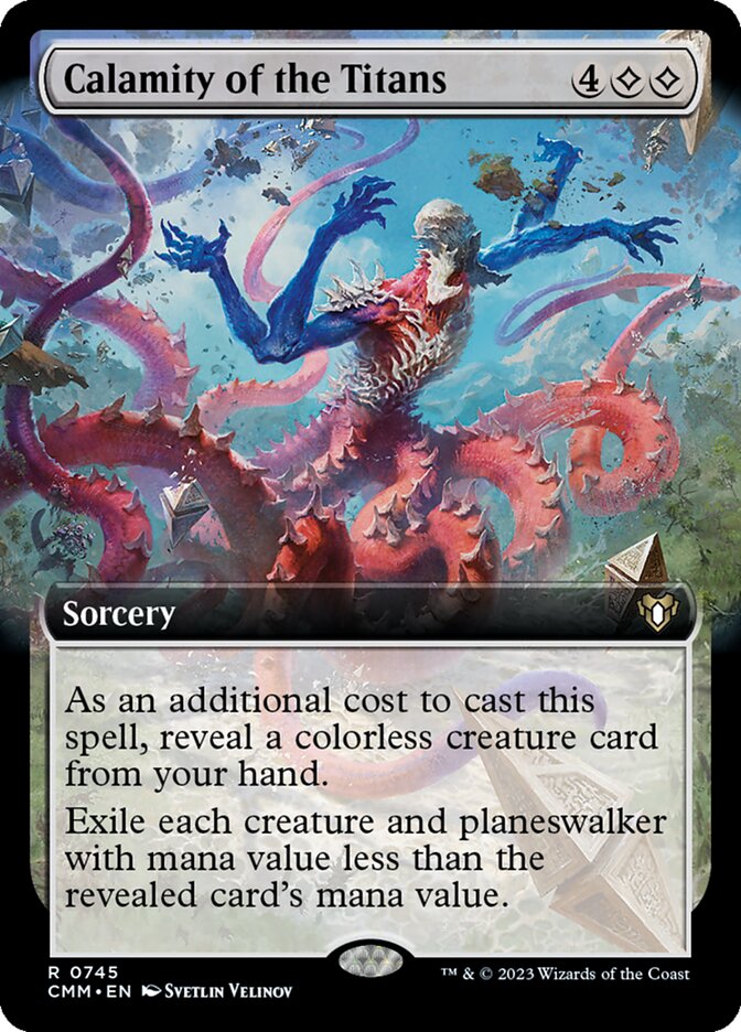 Calamity of the Titans 745/451 (Commander Masters)  - Extended Art | Good Games Morley